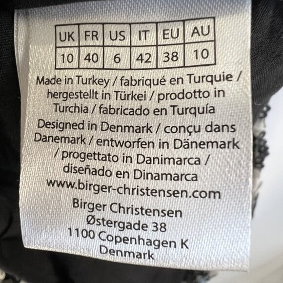 NEW ROTATE Wanda Sequined Mini Dress in White Black Raven Combo $370 - Picture 12 of 13